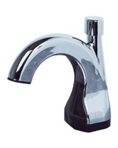 Technical Concepts TC SoapWorks Counter Mounted Manual Hand Soap Dispenser - Chrome and Black in Color