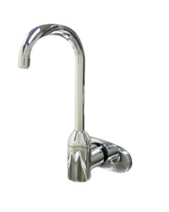 Technical Concepts TC AutoFaucet SST - 5.5" Venetian Gooseneck in Polished Chrome - Wall Mount - 8" Center Set - Kit 4