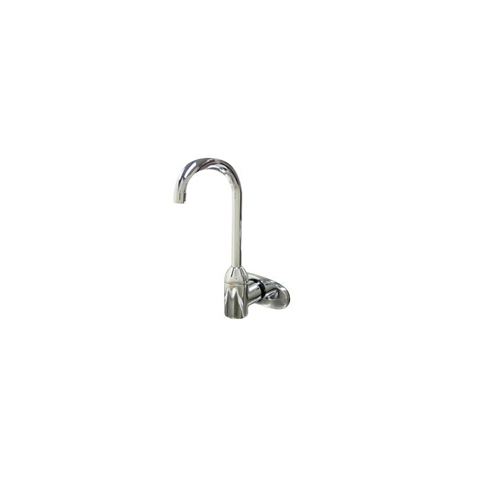 Technical Concepts TC AutoFaucet SST - 5.5" Venetian Gooseneck in Polished Chrome - Wall Mount - 4" Center Set - Kit 3