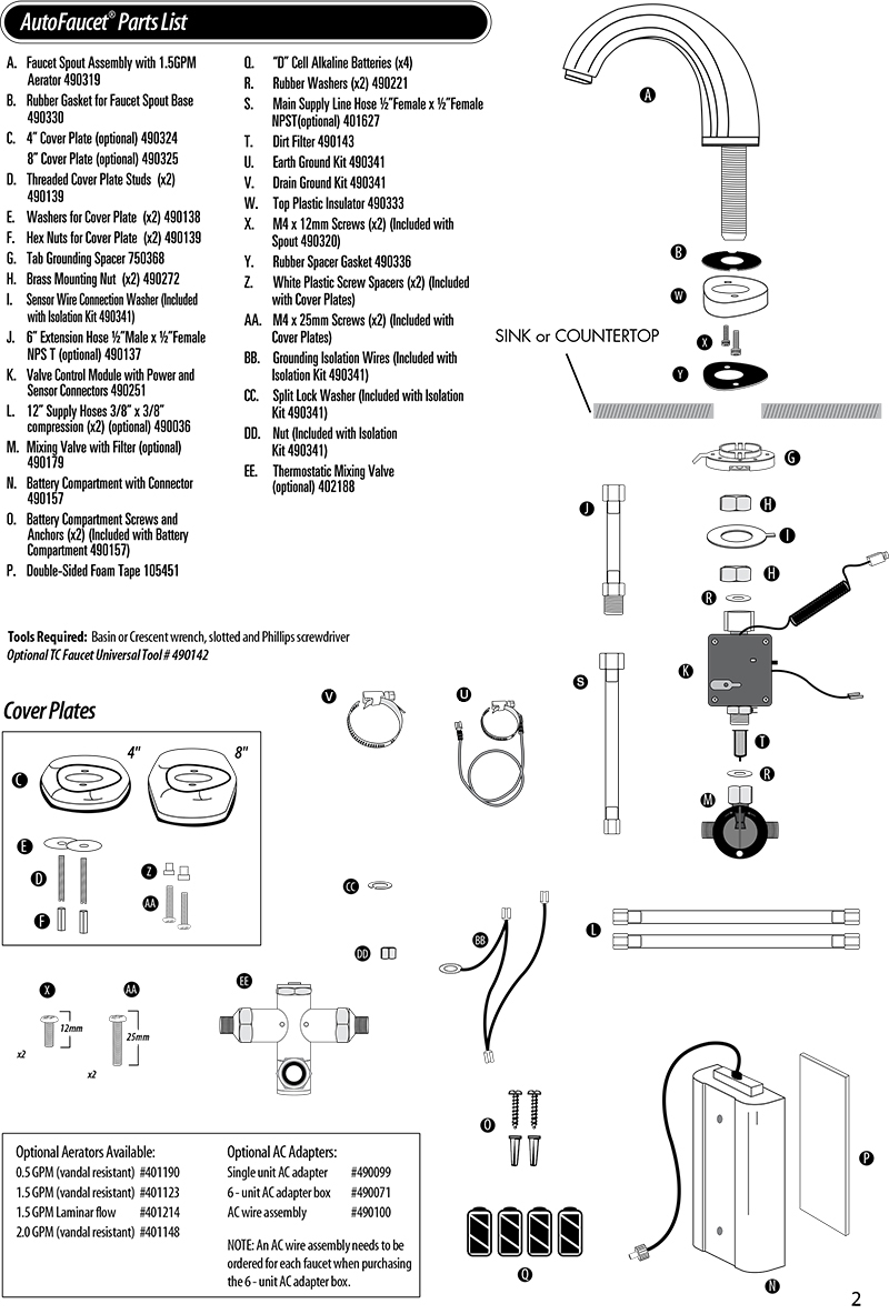 Verona Parts Autofaucet Sst