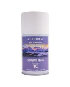 Rubbermaid Technical Concepts 401246 Microburst 9000 90-Day Air Freshener Refill - 1 case of 4 refills - Mountain Peaks