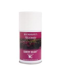 Rubbermaid Technical Concepts 401248 Microburst 9000 90-Day Air Freshener Refill - 1 case of 4 refills - Country Delight