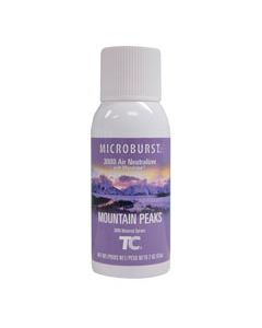 Rubbermaid Technical Concepts 401257 Microburst 3000 30-Day Air Freshener Refills - 1 case of 12 refills - Mountain Peaks