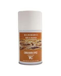 Rubbermaid Technical Concepts 401692 Microburst 9000 90-Day Air Freshener Refill - 1 case of 4 refills - Cinnamon Spice