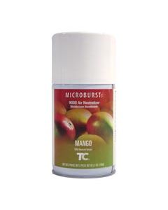 Rubbermaid Technical Concepts 401693 Microburst 9000 90-Day Air Freshener Refill - 1 case of 4 refills - Mango