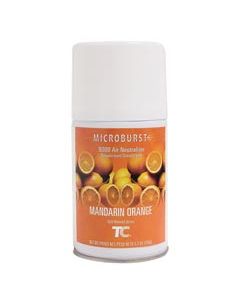 Rubbermaid Technical Concepts 402093 Microburst 9000 90-Day Air Freshener Refill - 1 case of 4 refills - Mandarin Orange